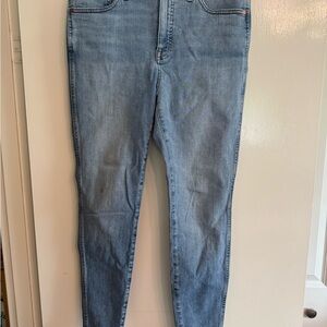 Madewell 10” High Rise Size 30 Blue Skinny Jeans with Stretch